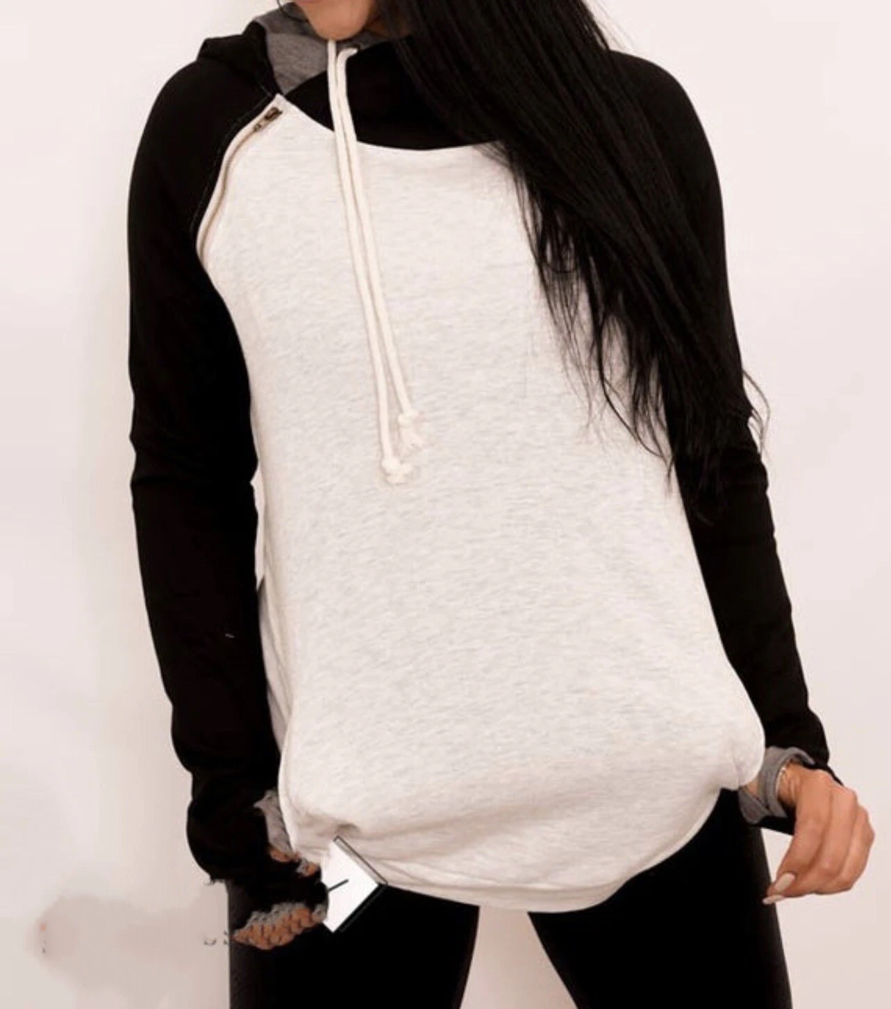 Vanilla Bay - French Terry Hoodie Sweatshirt. 60% Cotton 40% Polyester-Large