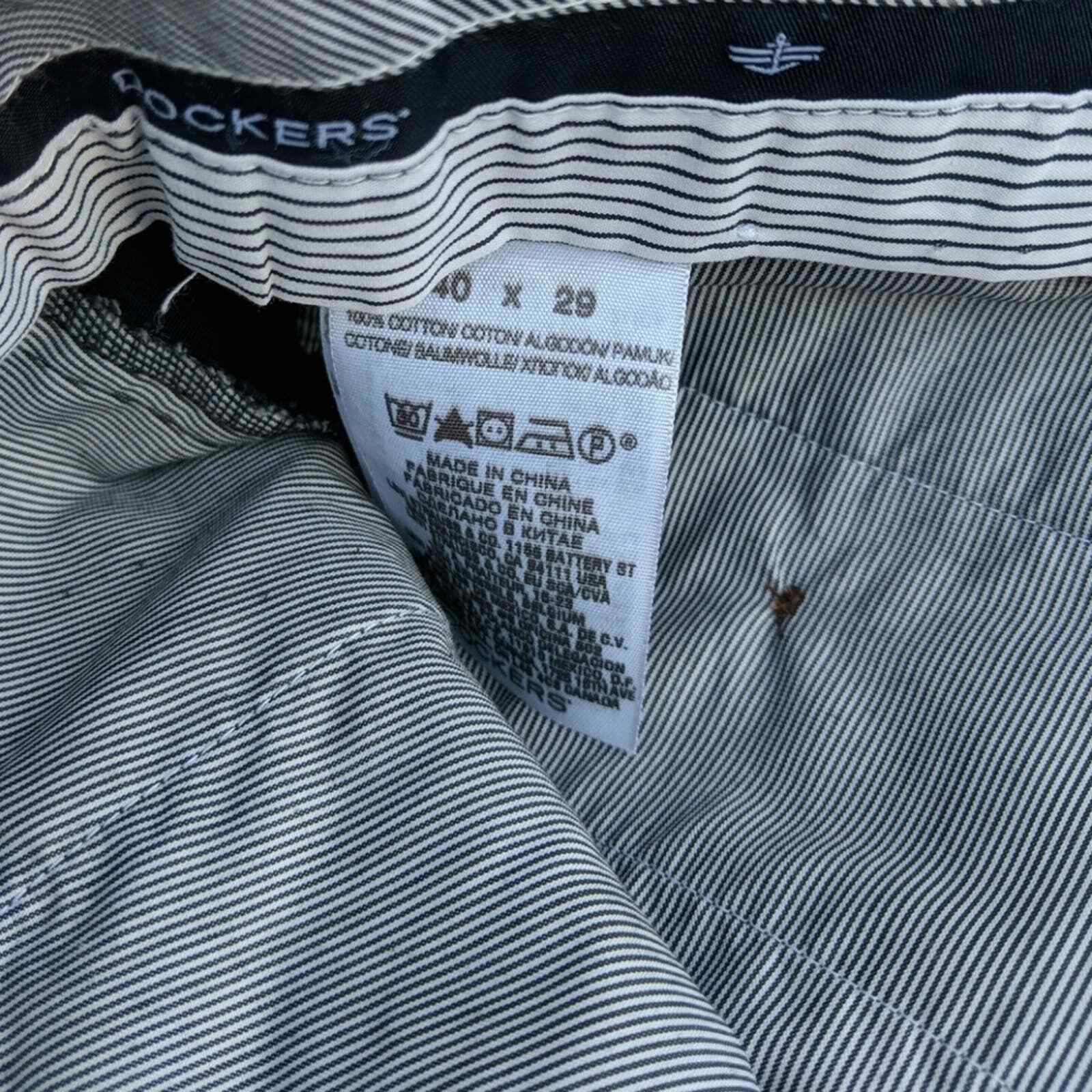 Dockers men's navy classic fit trouser pants 40/2… - image 4