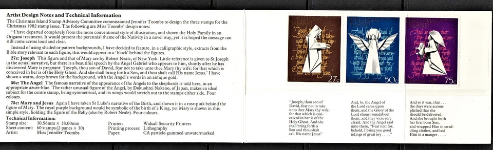 MNH Vintage "NAVIDAD 1982" Isla de Navidad Foto 2 de 2