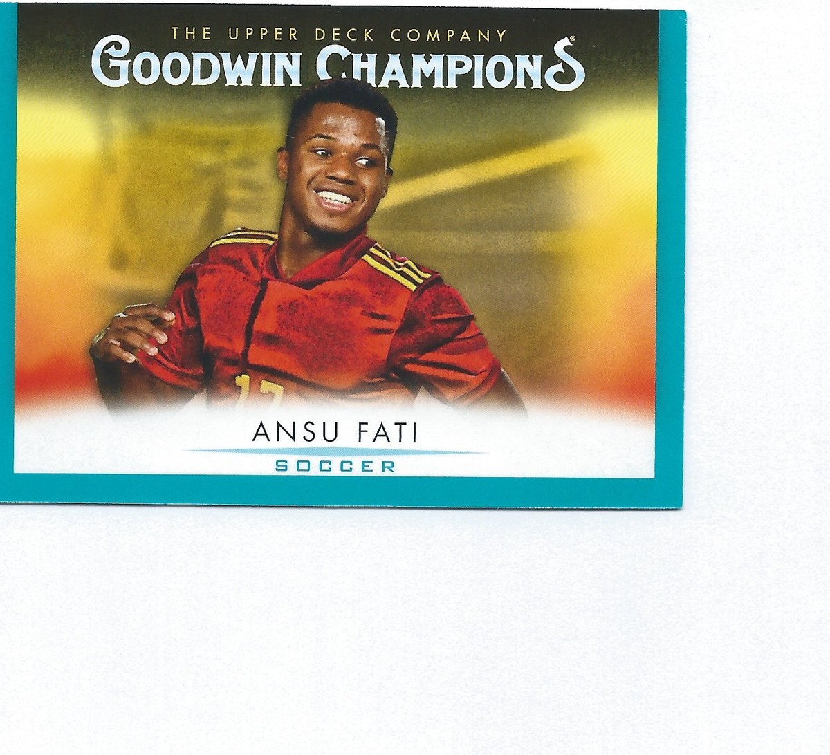2021 Ansu Fati Upper Deck Goodwin Champions Card Soccer #96 2021 Ansu Fati Upper Deck Goodwin Champions Card Soccer #96