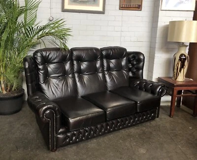 Chesterfield Wingback 3 Seater Leather Sofa Sofas Gumtree Australia Perth City Area Perth 1257670619