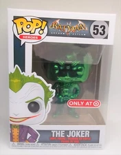 FUNKO POP HEROS # 53 THE JOKER GREEN CHROME - BATMAN ARKHAM ASYLUM TARGET EXEC