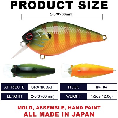 Esca Da Pesca Lucky Craft LC 1.5 - Colore 423 Zucca Gill, Crankbait 4 Ft, Giapponese