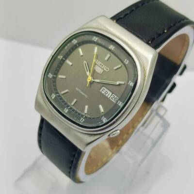 Seiko 5 Automatic Railway Time 6309-522A Vintage Men's Watch | eBay