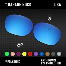 Anti Scratch Polarized Replacement Lenses for-Oakley Garage Rock OO9175 Options