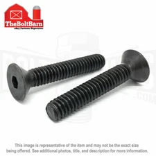 1/2"-20 Alloy Steel Flat Socket Head Cap Screws Black Oxide (Pick Length & Qty)