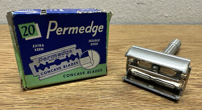 Gillette Slim Adjustable Vintage DE Safety Razor 1962 H3 W