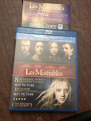 Les Misérables (Blu-ray disc ONLY, 2013)Authentic US Release, NO DVD