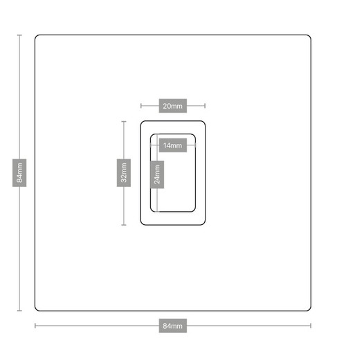 Oil Slick Chrome Silver Vinyl UK Light Switch Stickers Living Room Kitchen - Picture 6 of 15