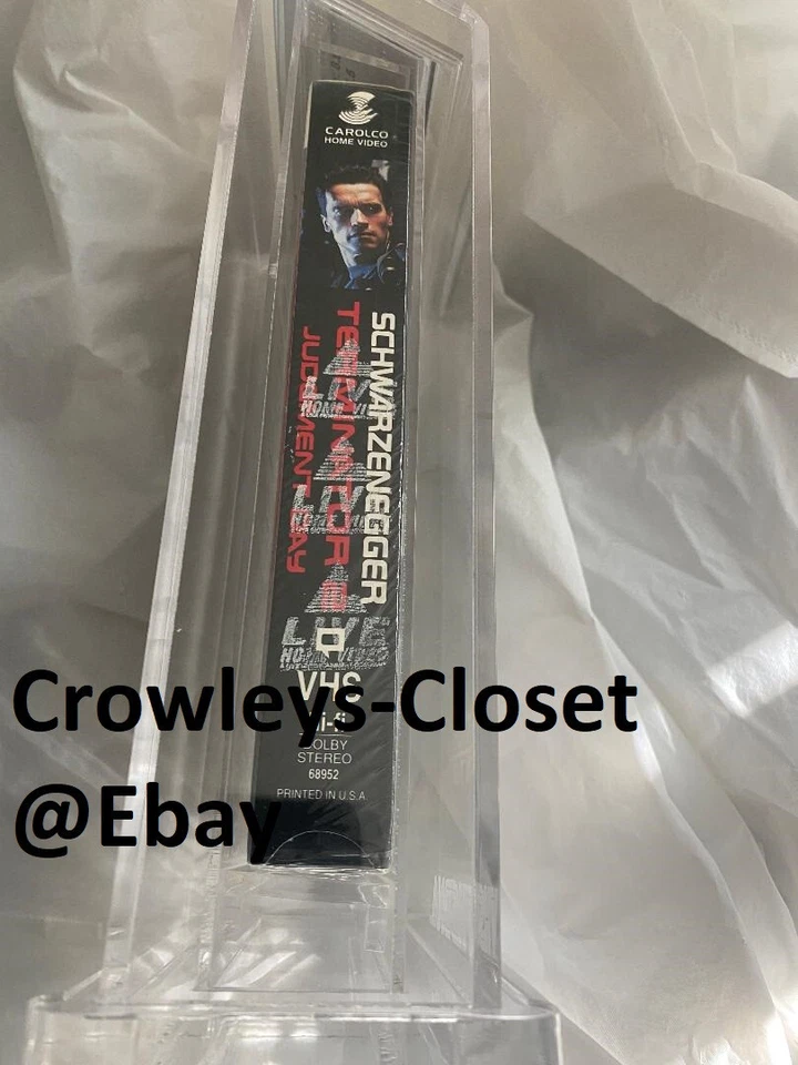 Terminator 2 VHS W/WM First Print 1991 Sealed Beckett 8.0 Arnold Schwarzenegger - Image 4 of 4