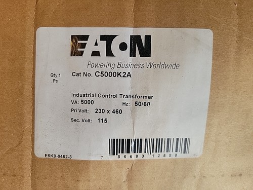 Eaton C5000K2A, Industrial Control Transformer, 5000 VA - Picture 13 of 14