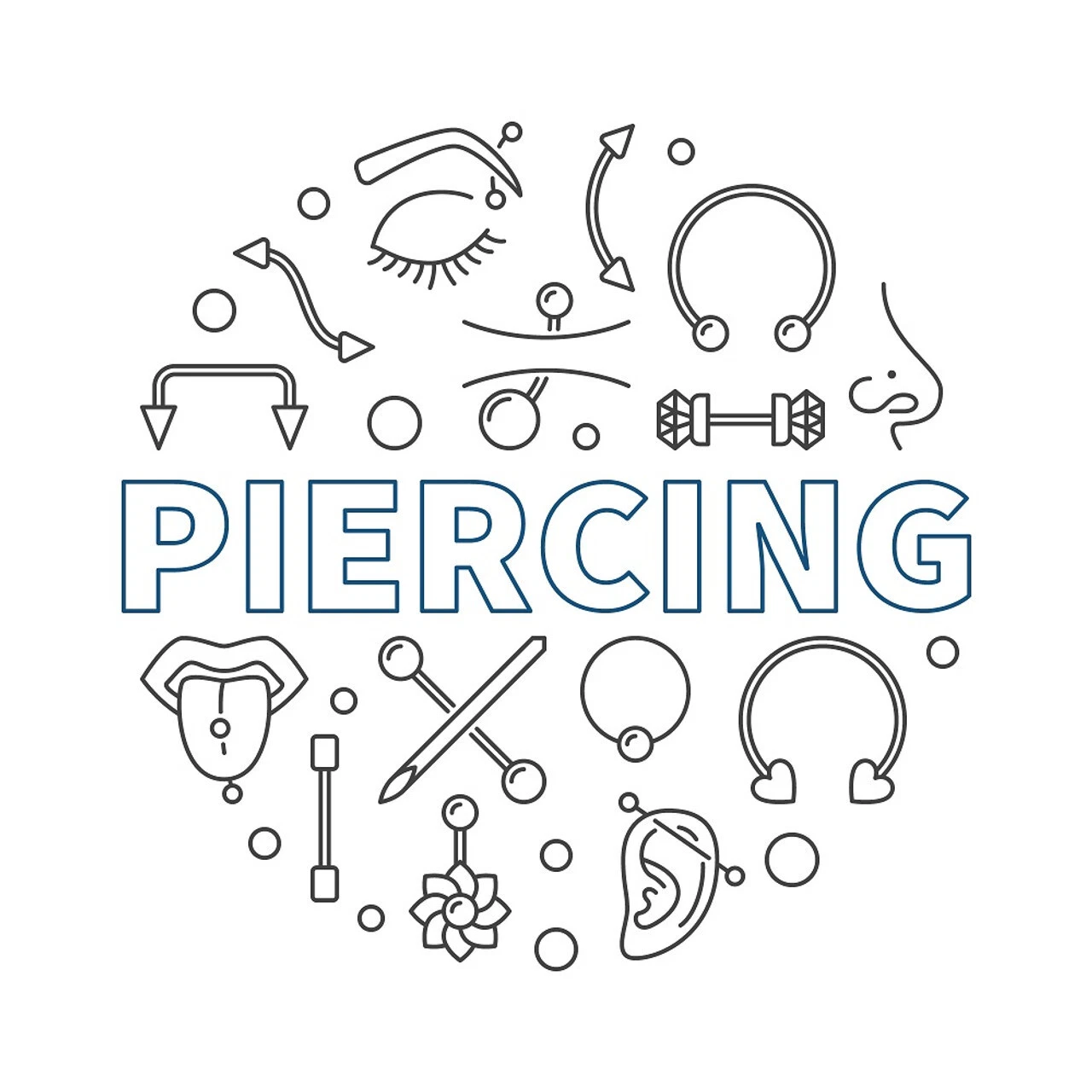 Pack of 10 Piercing Needles Surgical Steel Sterile Disposable Piercing Needles image 7