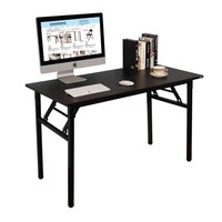 Need Computer Desk 120x60cm Heavy Duty Portable Folding Table For Use, Black Need Computer Desk 120x60cm Heavy Duty Portable Folding Table For Use, Black
