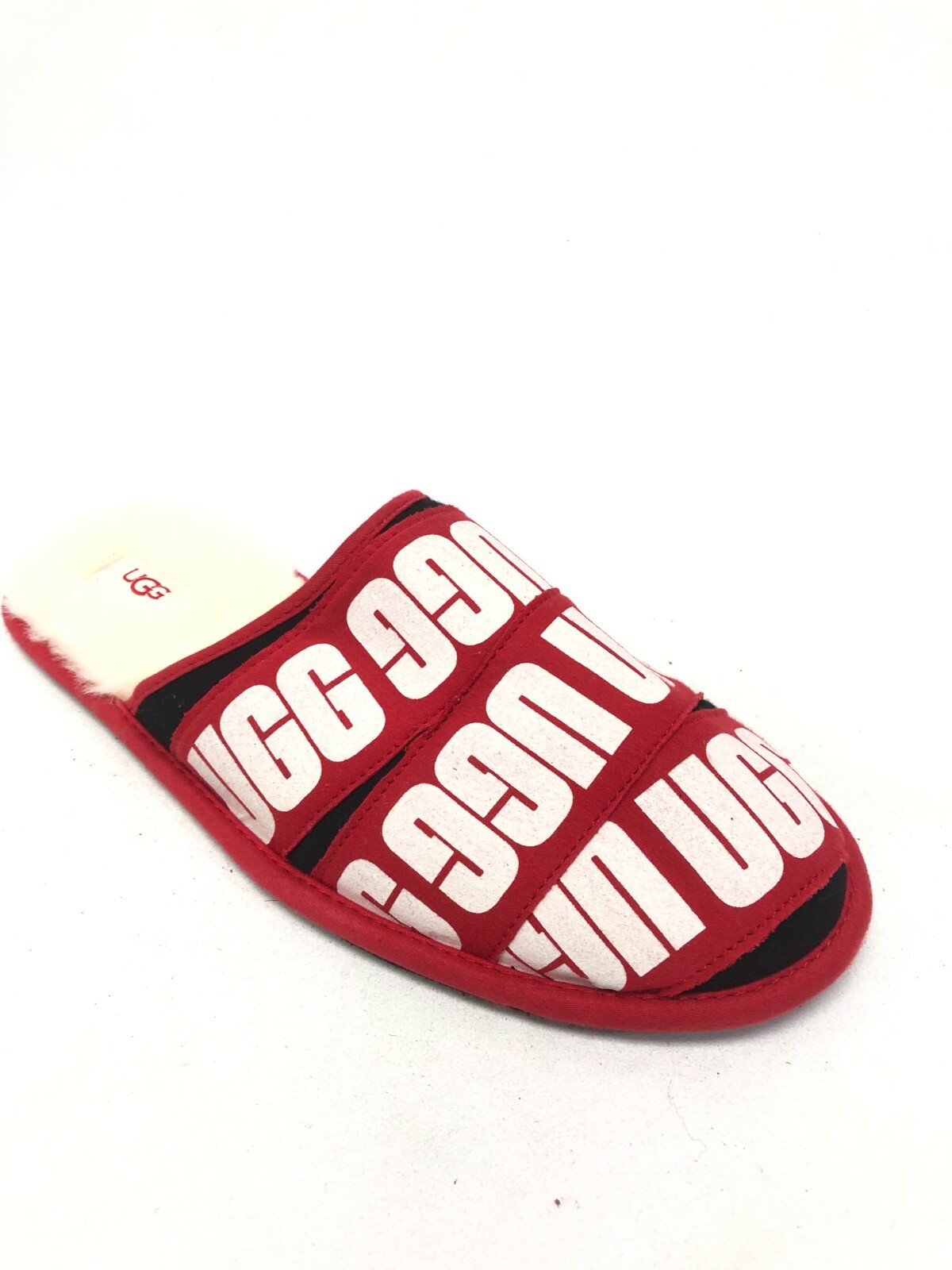 UGG Men's Scuff Graphic Band Slipper House Shoes Red 1123737-image