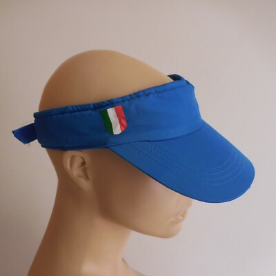 Blue Advertising Cap Italy Flag Danone ACTIMEL Vintage N4405