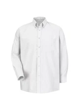 Red Kap Men’s Uniform Oxford White Shirt Long Sleeve 16” Neck 33” Sleeve NWOT
