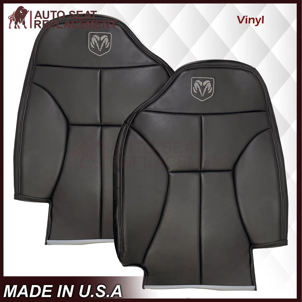 1998 1999 2000 2001 2002 For Dodge Ram Front Car Seat Covers Dark Gray (Agate) - Image 2 of 4