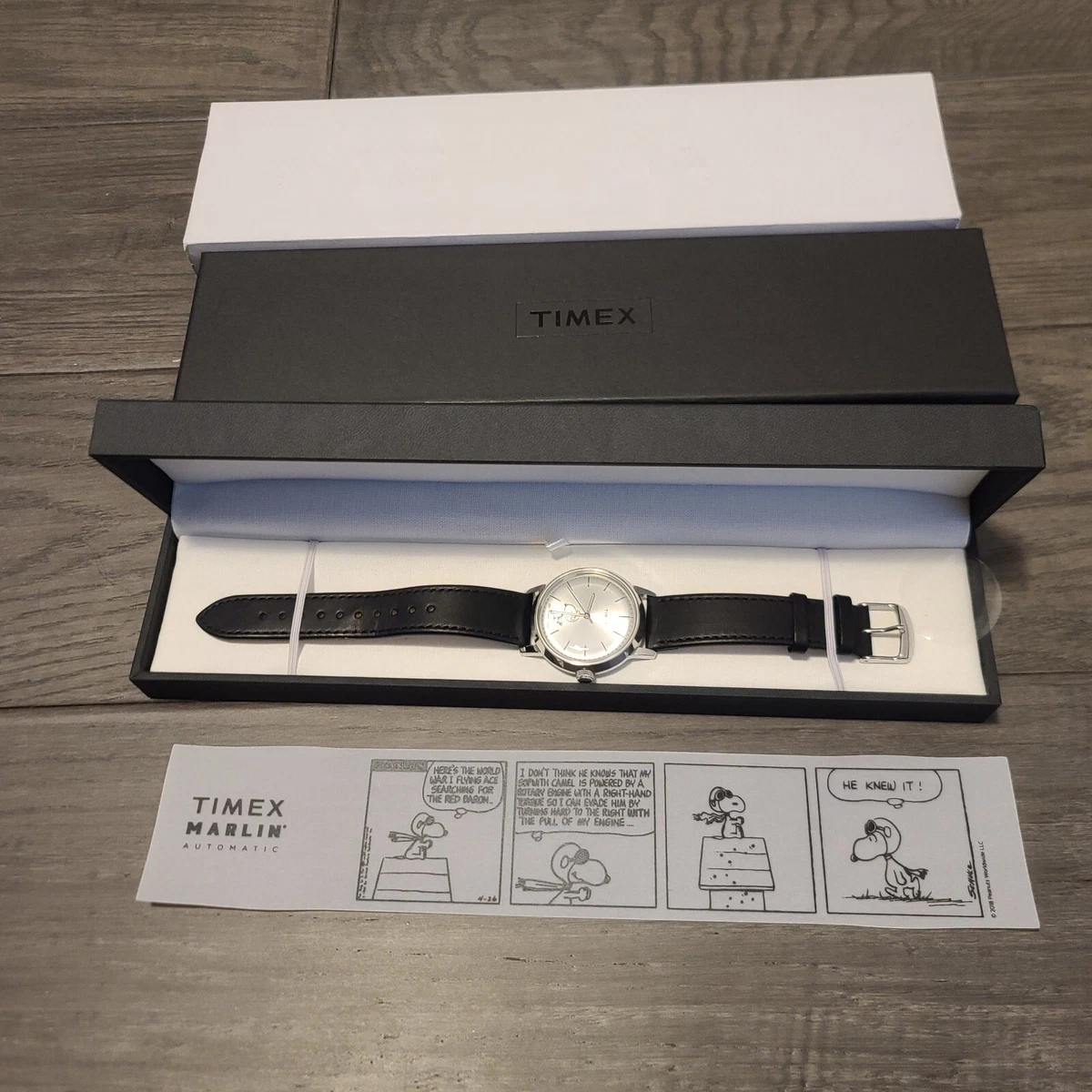 Timex Marlin Snoopy flying ace pilot eBay