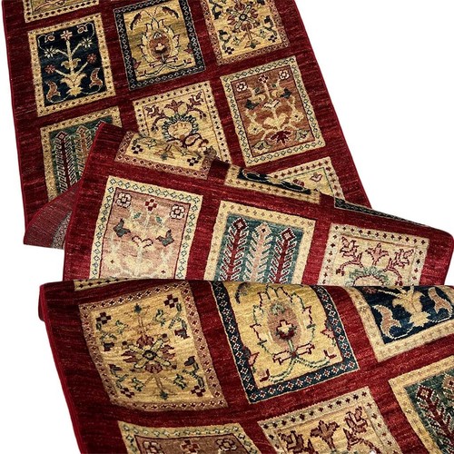 Handmade (2'7" x 10'2") Bakhtiari Oriental Afghan Tribal Wool Runner Rug - Picture 7 of 9