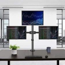 "HNHM3" HUANUO Triple Monitor Stand - Free Standing