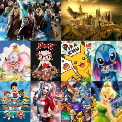 MARKENLOS 5D Diamant Malerei DIY Kreuzstickerei Cartoon Stich Full Drill Art Craft Kit Neu