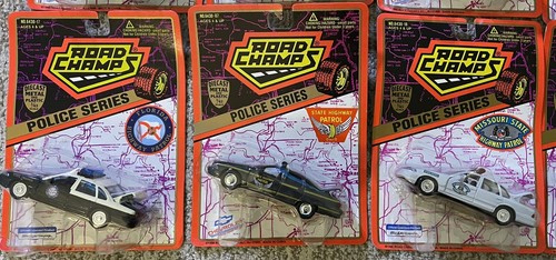 Vintage Lot Of 20 Road Champs Police Series State Diecast New! - Picture 6 of 9