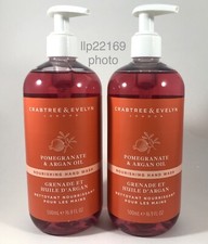 2-PACK JUMBO 16.9 Oz CRABTREE EVELYN POMEGRANATE ARGAN OIL HAND WASH NEW