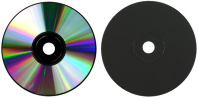 10-Pak =Silver/BLACK= 48X 80-Min CD-R's! Shiny-Silver Top, BLACK Bottom!