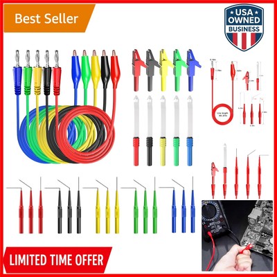 Automotive  Leads Set 30PCS Copper Alligator Clips Wire Piercing Probes for C...