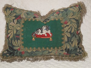 antique needlepoint pillows