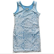 Elisa B Girl  s Size 12 Blue and White Sequince Fitted Party Dress