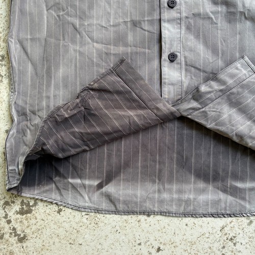 Vintage SMP Casual Shirt Men Small Faded Black Striped Cotton Skater Goth Grunge - Bild 9 von 19