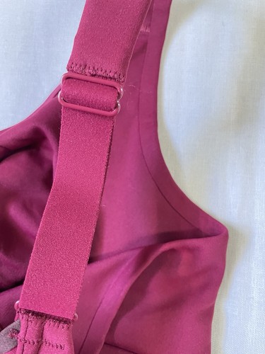 victoria's secret Spot Bra Mesh Trim Crossback Atlantic Women Size M Red - Picture 8 of 9