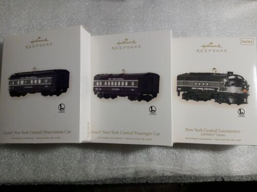 hallmark keepsake ornament lionel trains Series Set Of 3 (Lot Red 1) - Zdjęcie 1 z 3