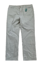 LL Bean Women's Plus Size 18 Reg Khaki Tan Lakewashed Straight Leg Pant NEW NWT
