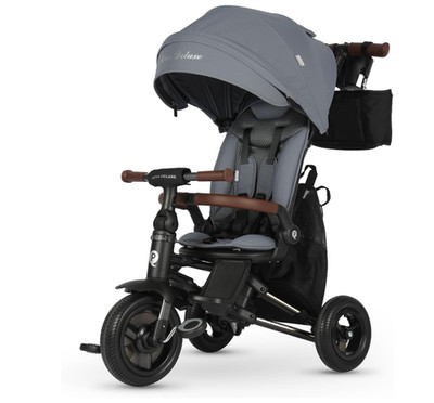 QPlay 8 in 1 Baby Trike Stroller Foldable Toddler Bike Rotating Seat Canopy