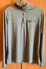 Endo Ultra Club Women's Grey Sweatshirt Quarter Zip Pullover Long Sleeve Sz L/G