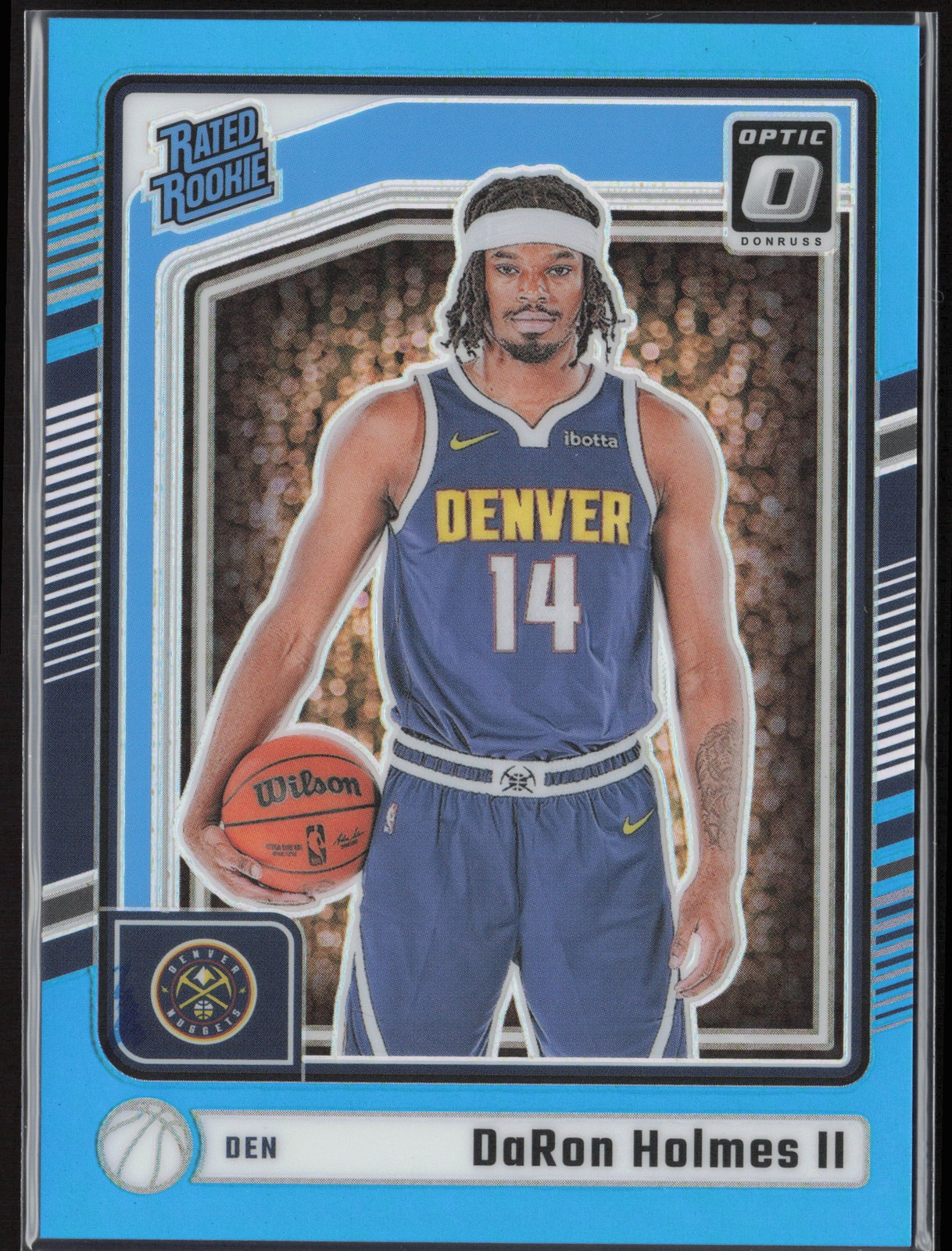 DaRon Holmes II RC Rookie 2024-25 Donruss Optic Aqua #262 /225 Denver Nuggets