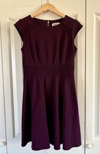 Eliza J  Fit  And Flare Dress.  SZ 10. Burgundy Plum.  EUC