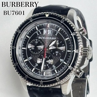 Swiss Made Burberry Endurance BU7601 Black Chronograph Men