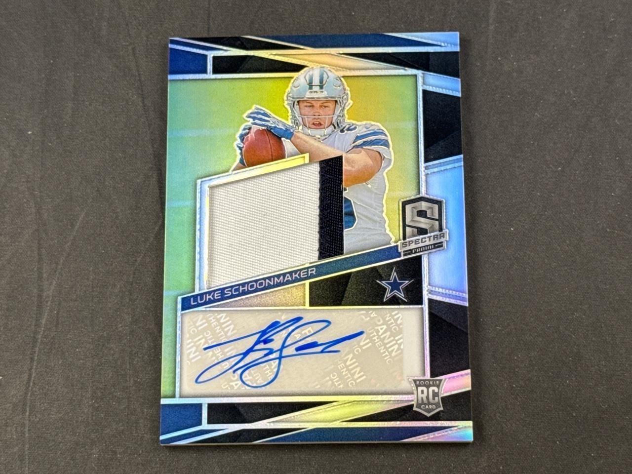 Luke Schoonmaker Panini Spectra #224 Patch Autograph