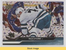 2023-24 Upper Deck Series 2 Speckled Rainbow Foil Nico Sturm #393 READ 1e7g