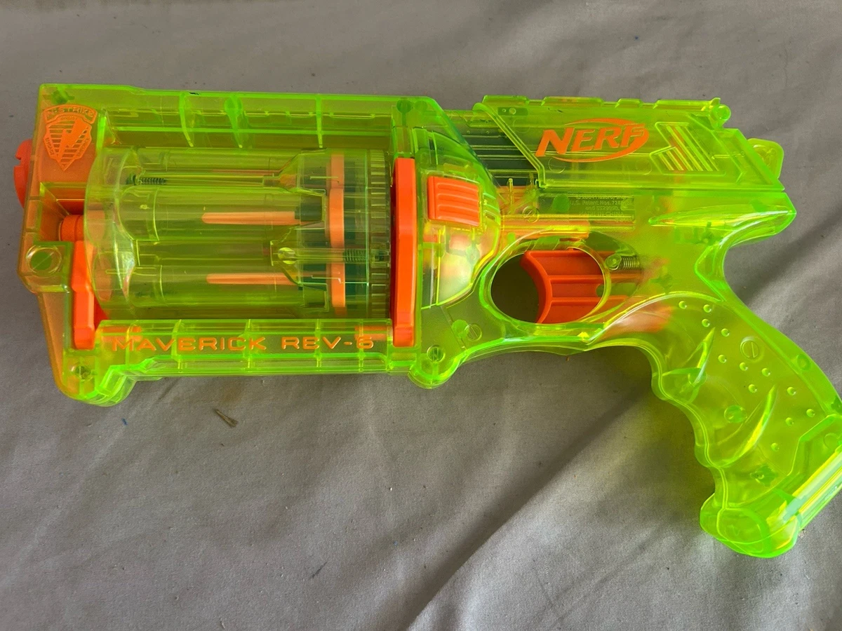Hasbro 28521 Nerf N-Strike Maverick Rev-6 Sonic Green Series | eBay