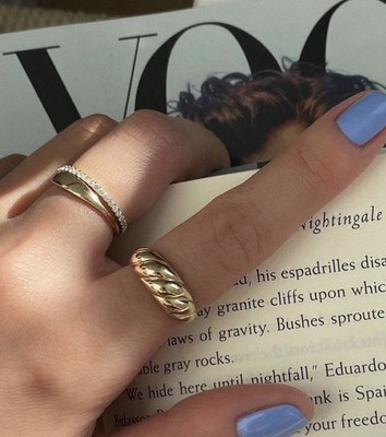 14ct Mejuri croissant Ring - 6.5