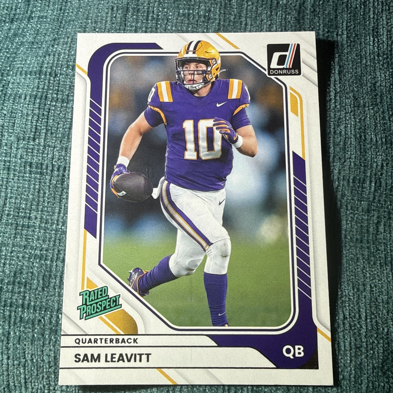 2026 Donruss Football - Sam Leavitt - RATED PROSPECT - Louisiana State