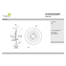 Disque de frein Daihatsu CHARADE