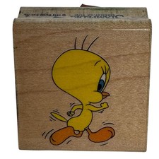 Rubber Stampede Rubber Stamp Looney Tunes Tweety Bird On The Run Jogging Cartoon