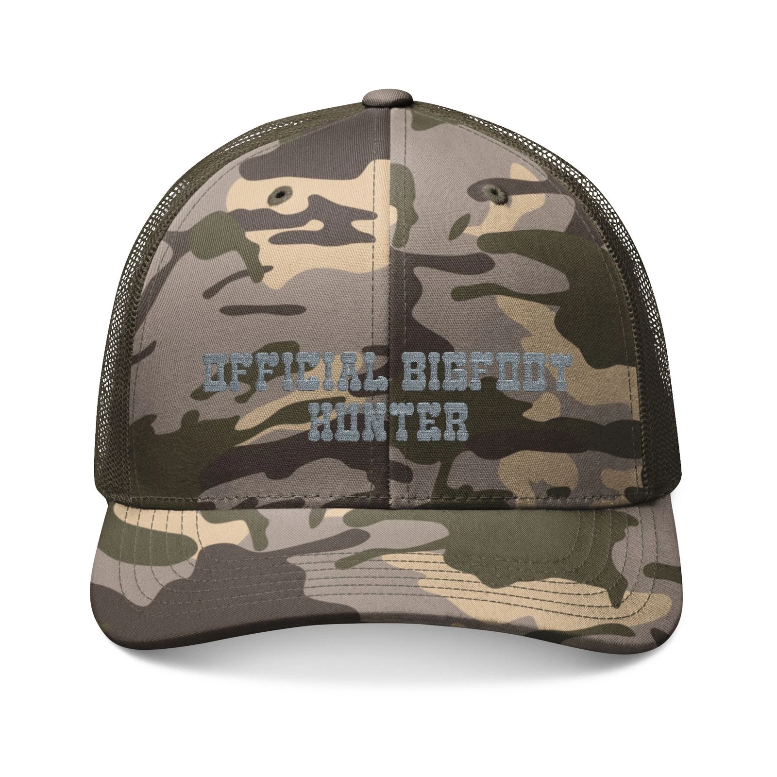 Camouflage Hunting Embroidered Hat Official Bigfoot Hunter
