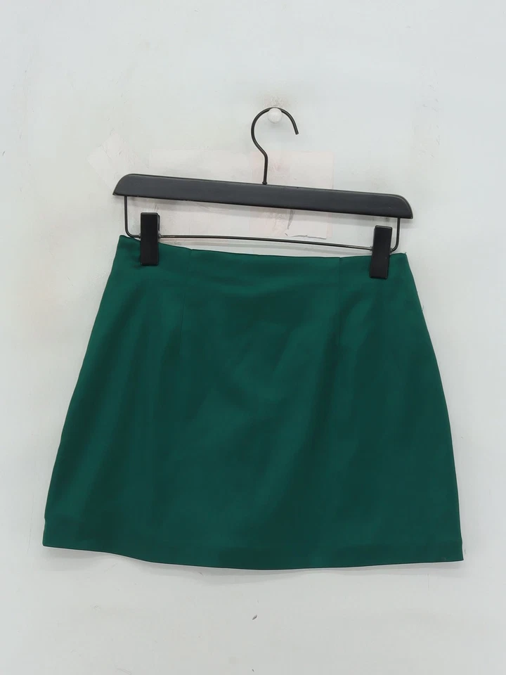 Abercrombie & Fitch Women's Mini Skirt S Green Other with Nylon, Elastane Mini - Image 2 of 4