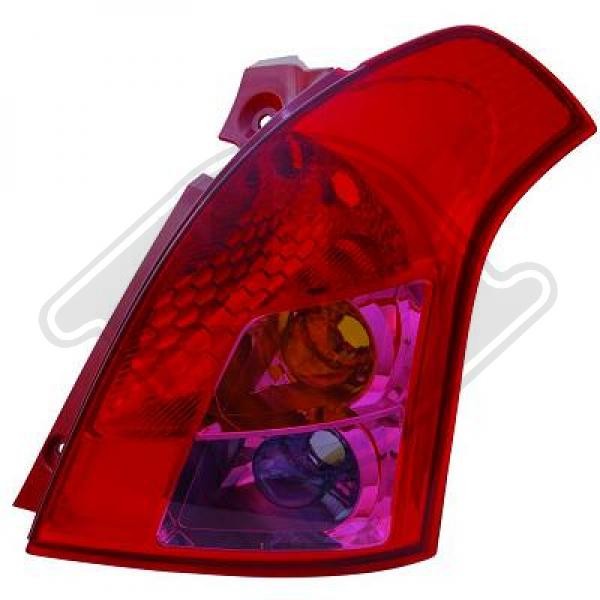 Diederichs RüCkleuchte Links 3/5 TüRig 08-10 FüR Suzuki Swift 08-10-image